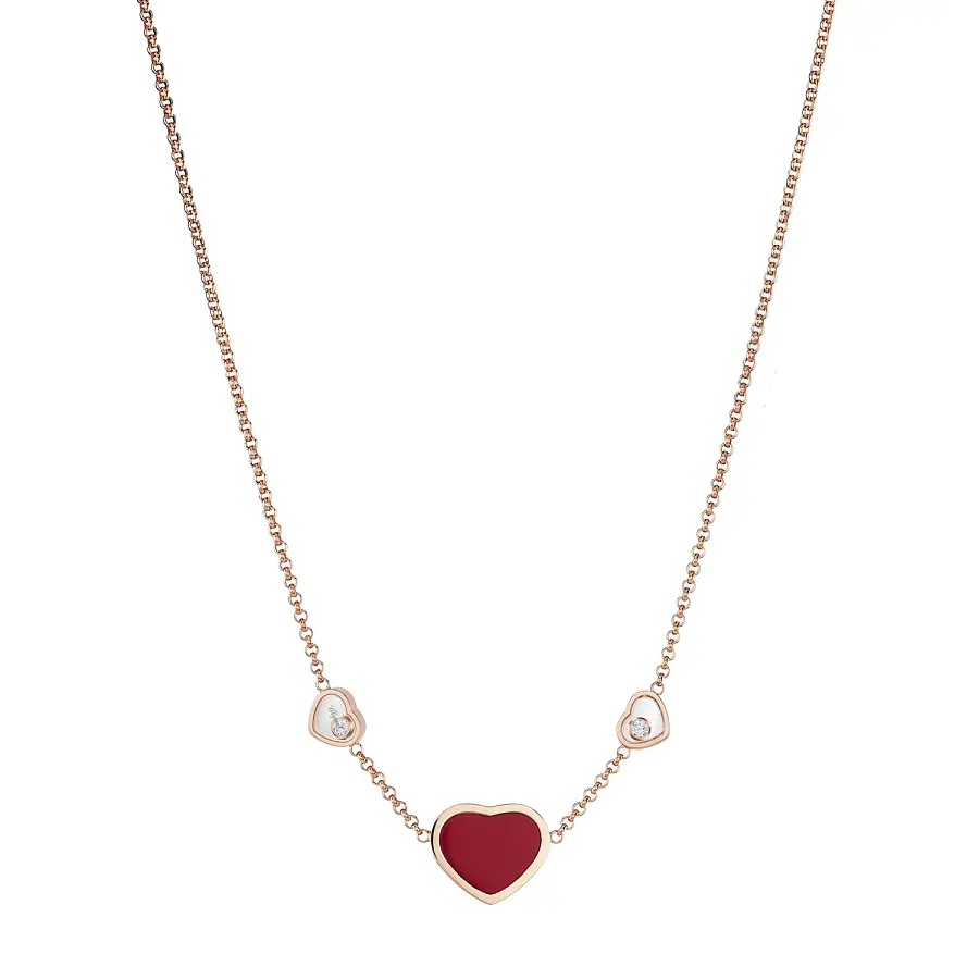 Золотое колье Chopard Happy Hearts 81A082-5801