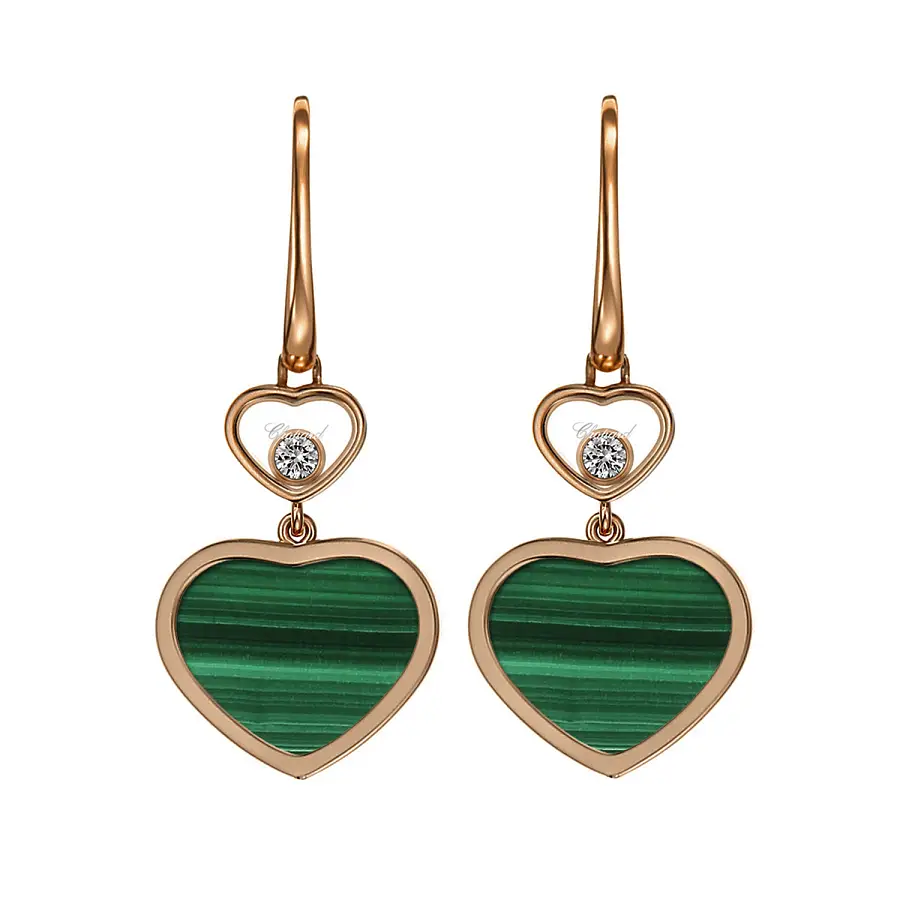 Золотые серьги Chopard Happy Hearts 837482-5111