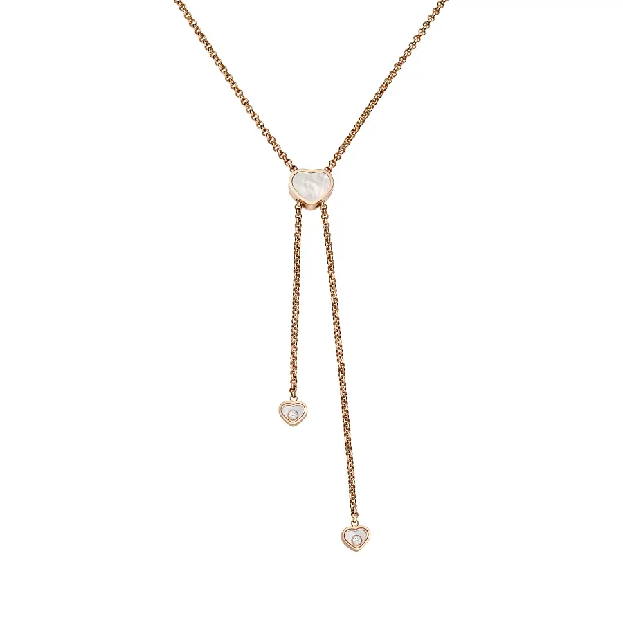 Золотое ожерелье Chopard Happy Hearts 81A148-5301