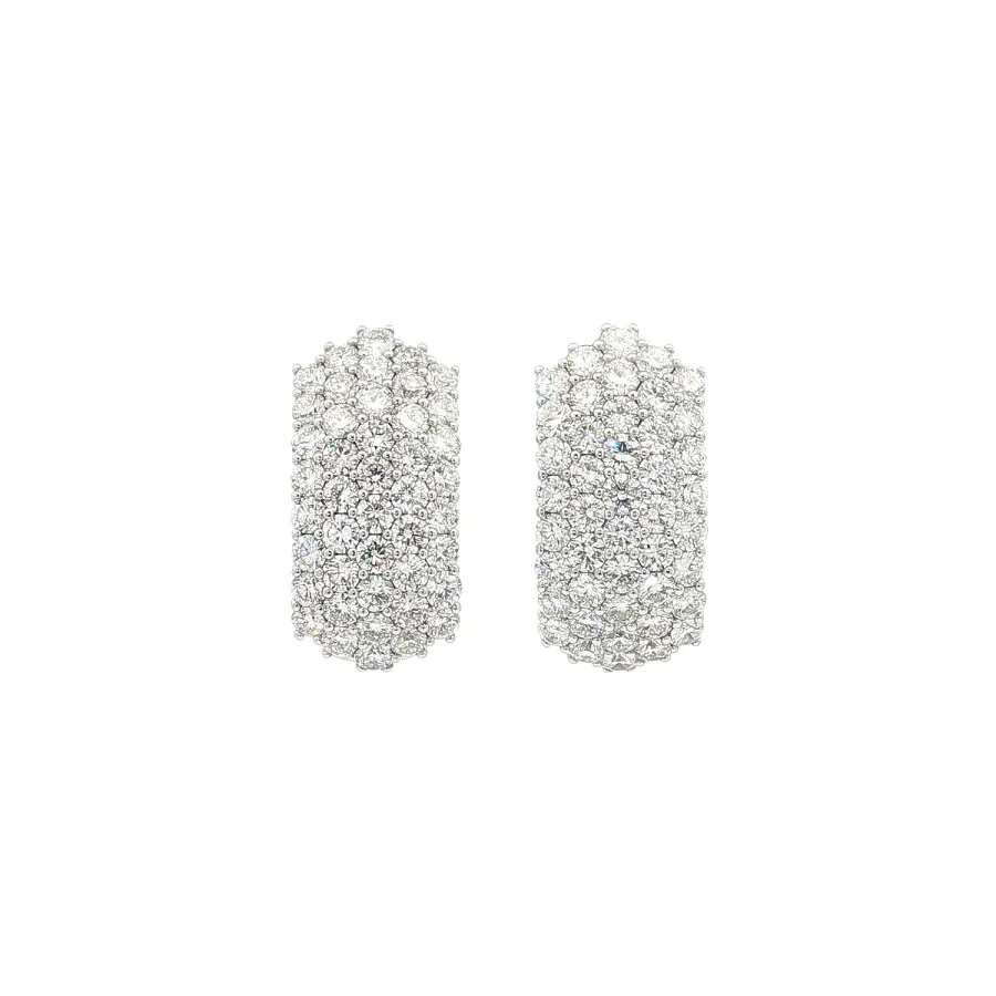 Золотые серьги с бриллиантами