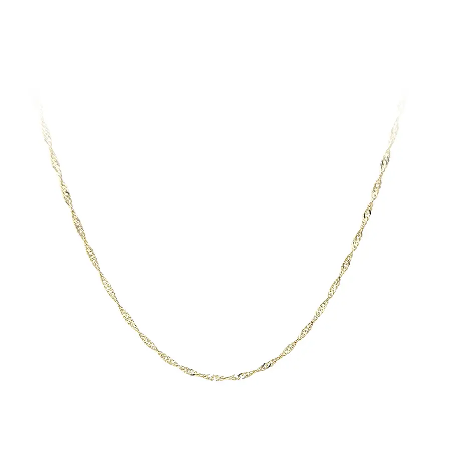 Золотая цепочка плетения «Сингапур»