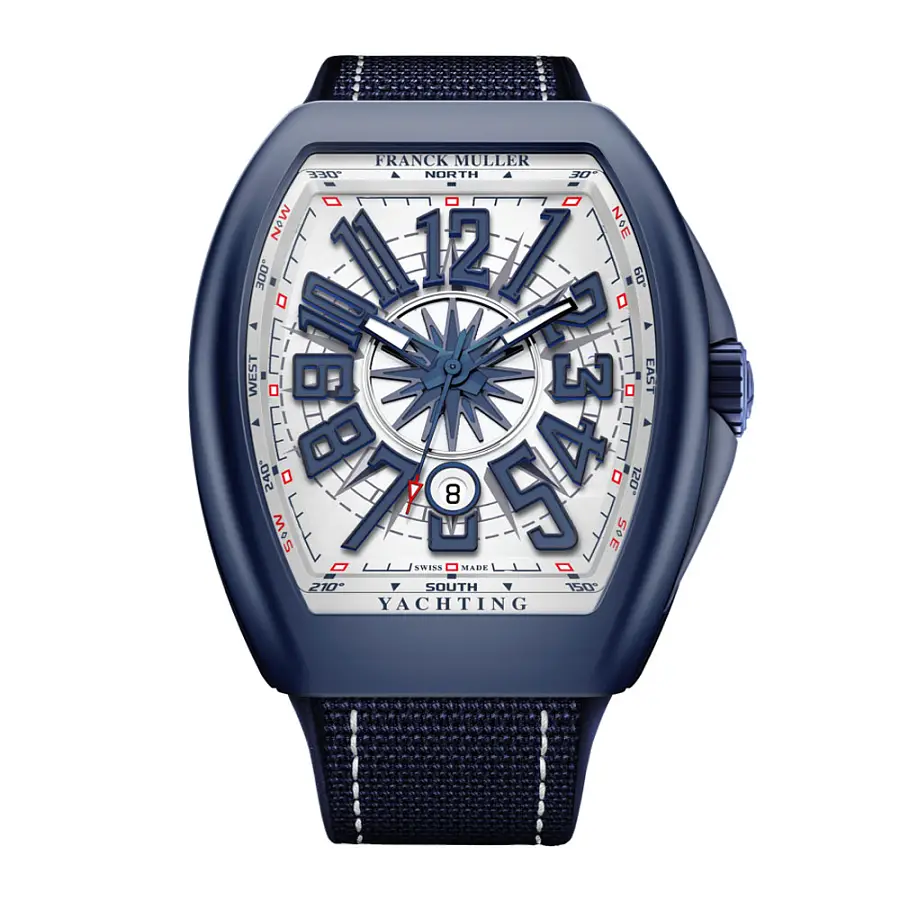 Franck Muller Vanguard Yachting Ceramic V 45 SC DT YACHT CR BL (BL)
