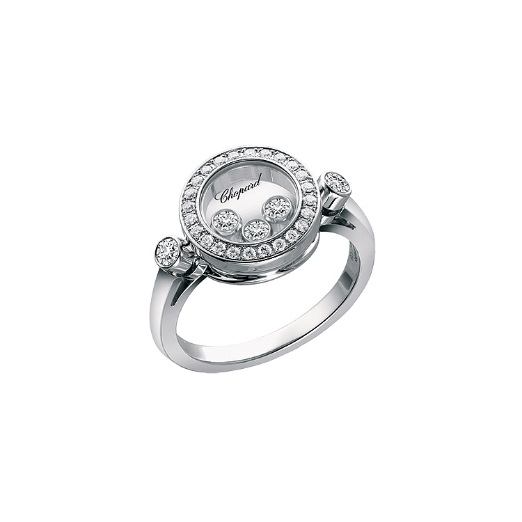 Золотое кольцо Chopard Happy Diamonds 823957-1510