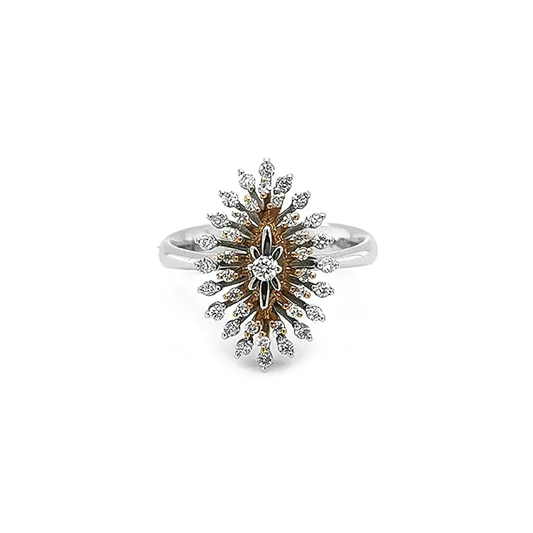 Золотое кольцо с бриллиантами