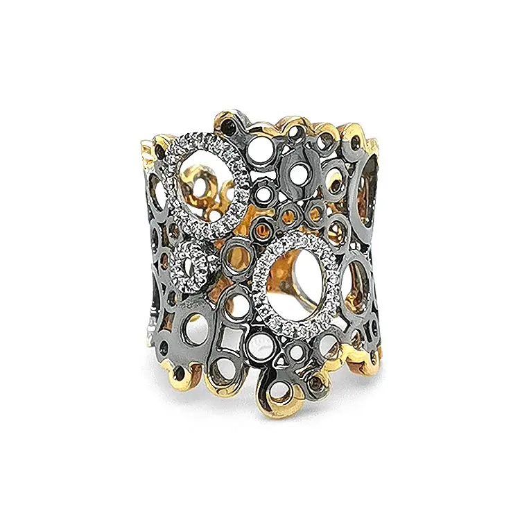 Золотое кольцо с бриллиантами