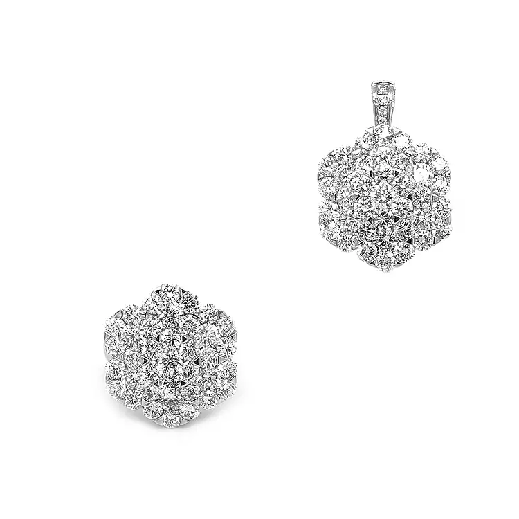 Варианты золотых колец/кулонов с бриллиантами