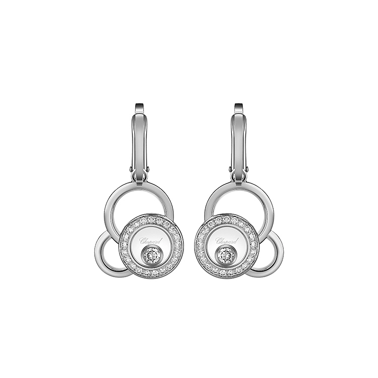 Золотые серьги Chopard Happy Diamonds 839769-1002