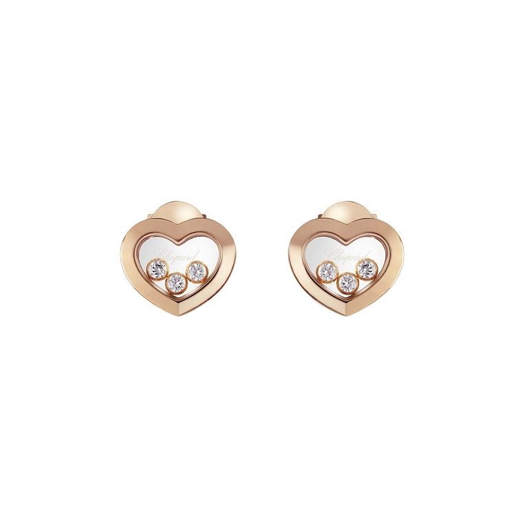Золотые серьги Chopard Happy Diamonds 83A611-5001