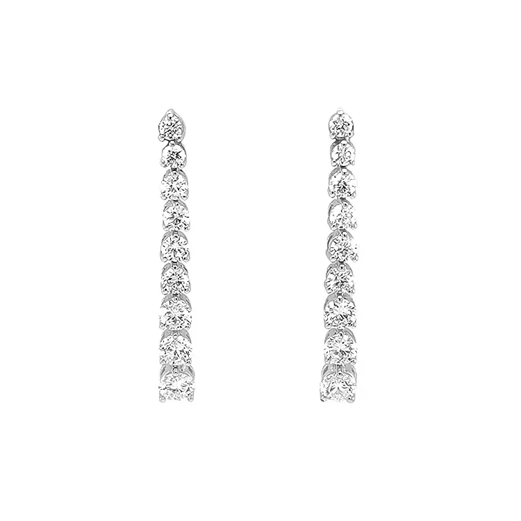 Золотые серьги с бриллиантами