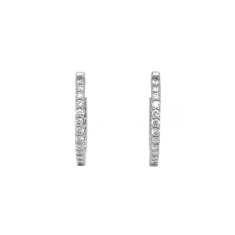 Золотые серьги с бриллиантами