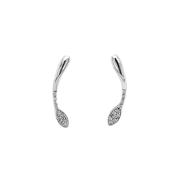 Золотые серьги с бриллиантами