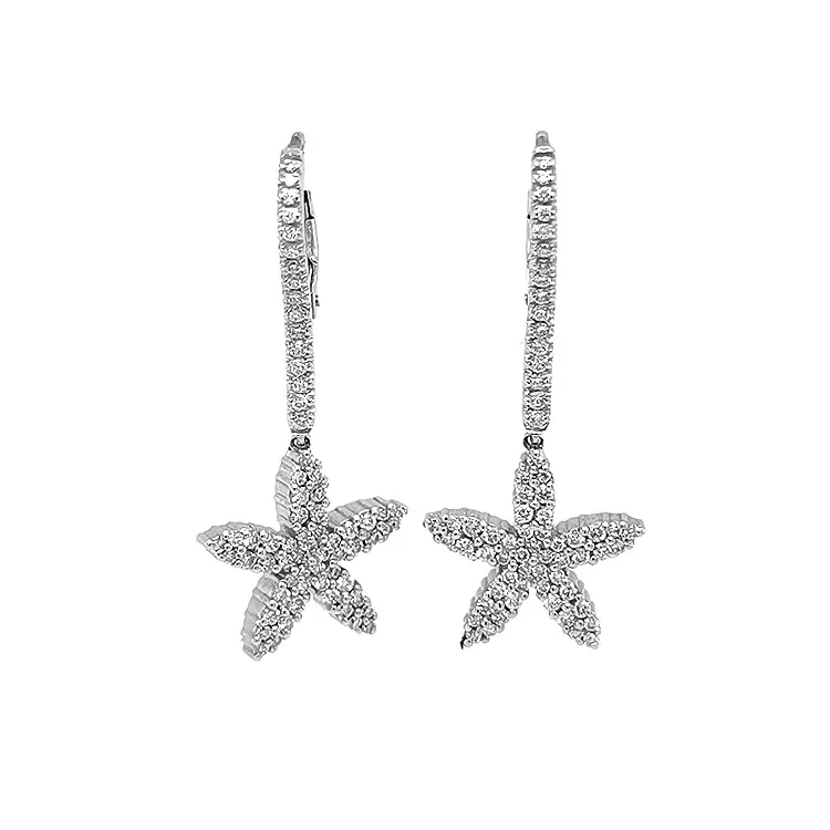 Золотые серьги с бриллиантами