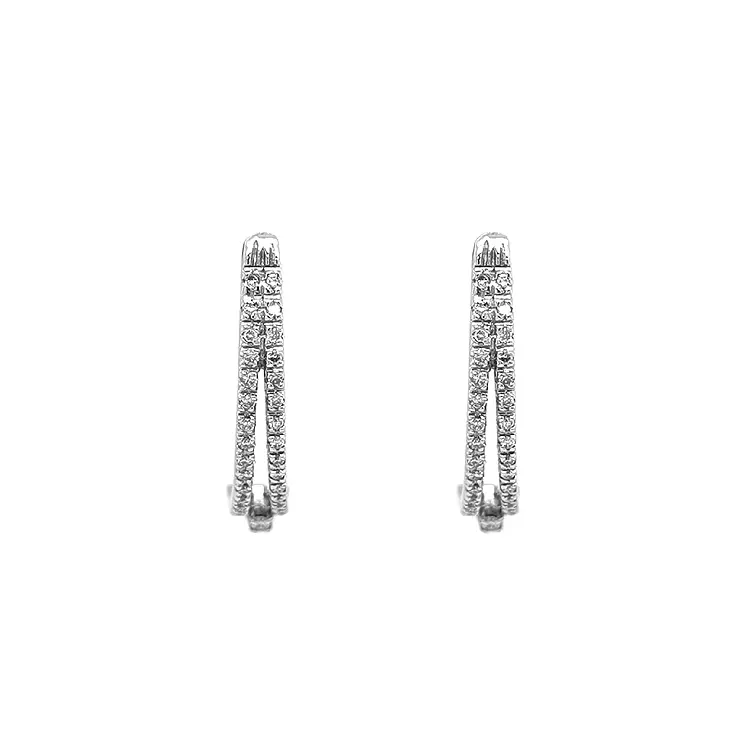 Золотые серьги с бриллиантами