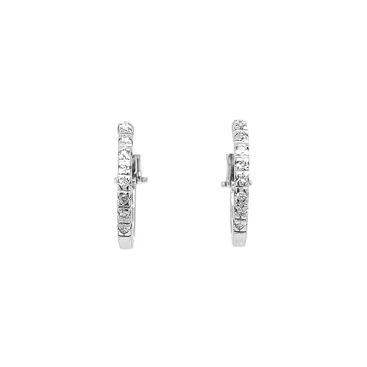 Золотые серьги с бриллиантами