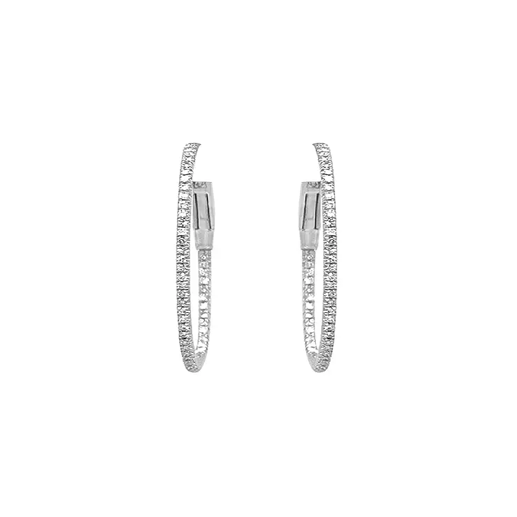 Золотые круглые серьги с бриллиантами