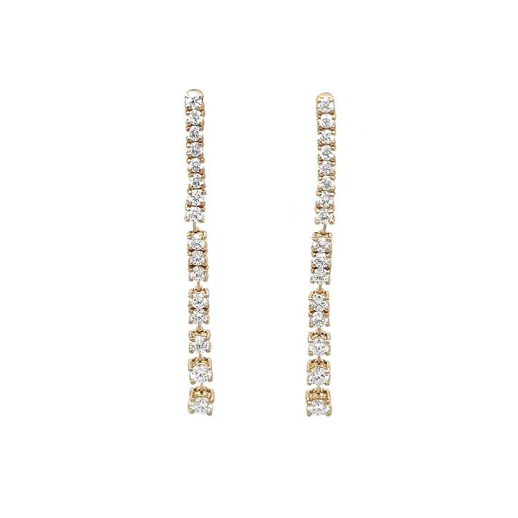 Золотые серьги с бриллиантами