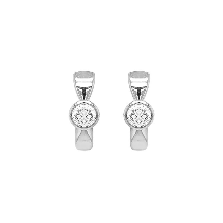 Золотые серьги с бриллиантами