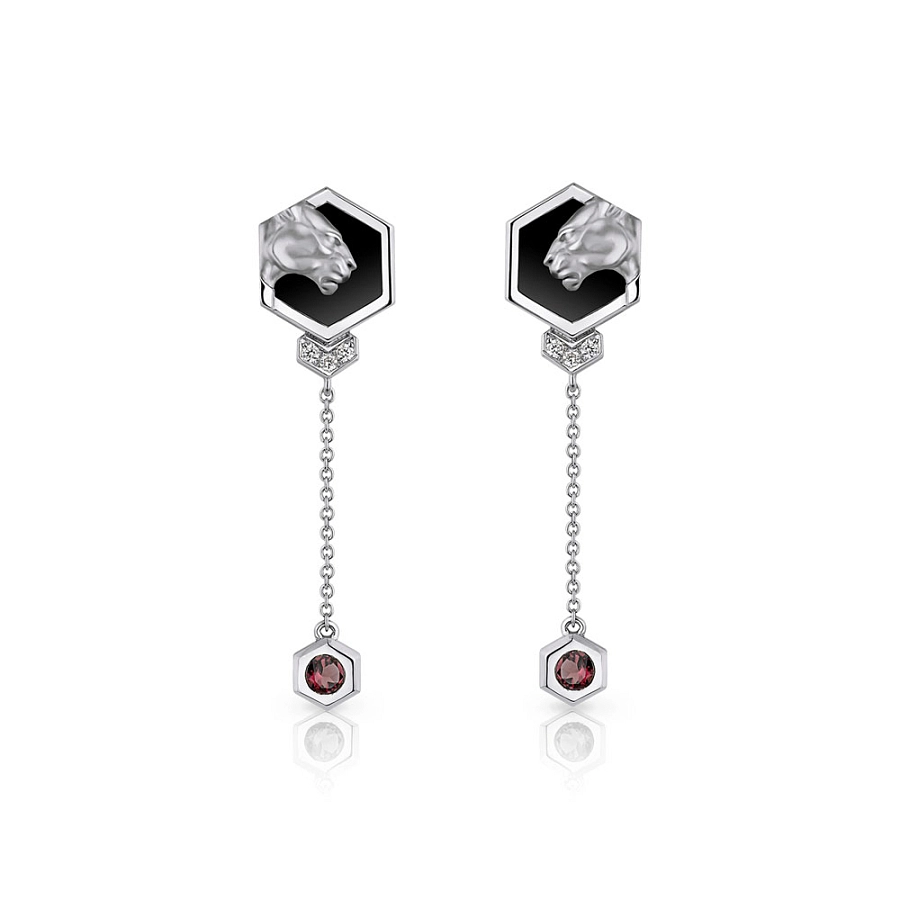 Золотые серьги Carrera y Carrera Hexagon