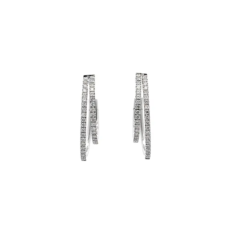 Золотые серьги с бриллиантами