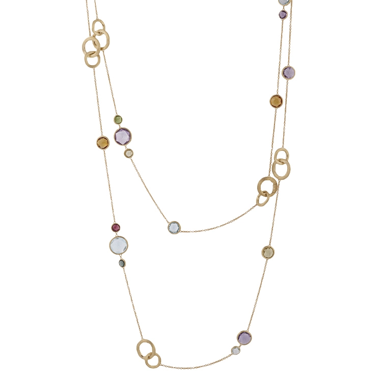 Золотое ожерелье с полудрагоценными камнями Marco Bicego Jaipur