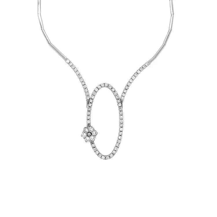 Золотое колье с бриллиантами