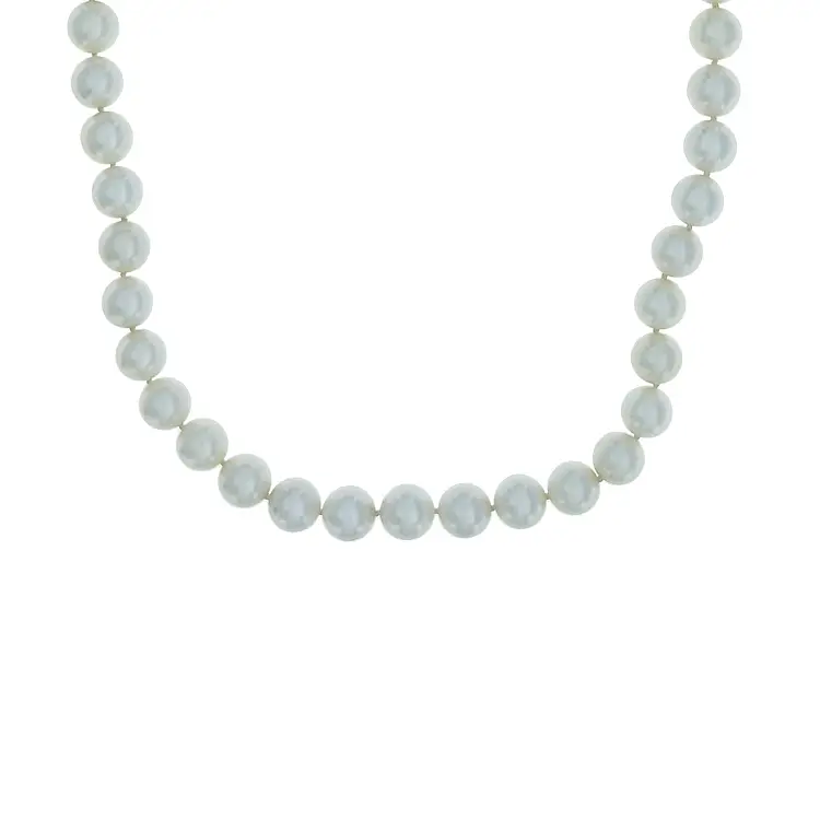 Золотое ожерелье из натурального жемчуга