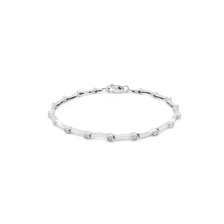 Золотой браслет с бриллиантами