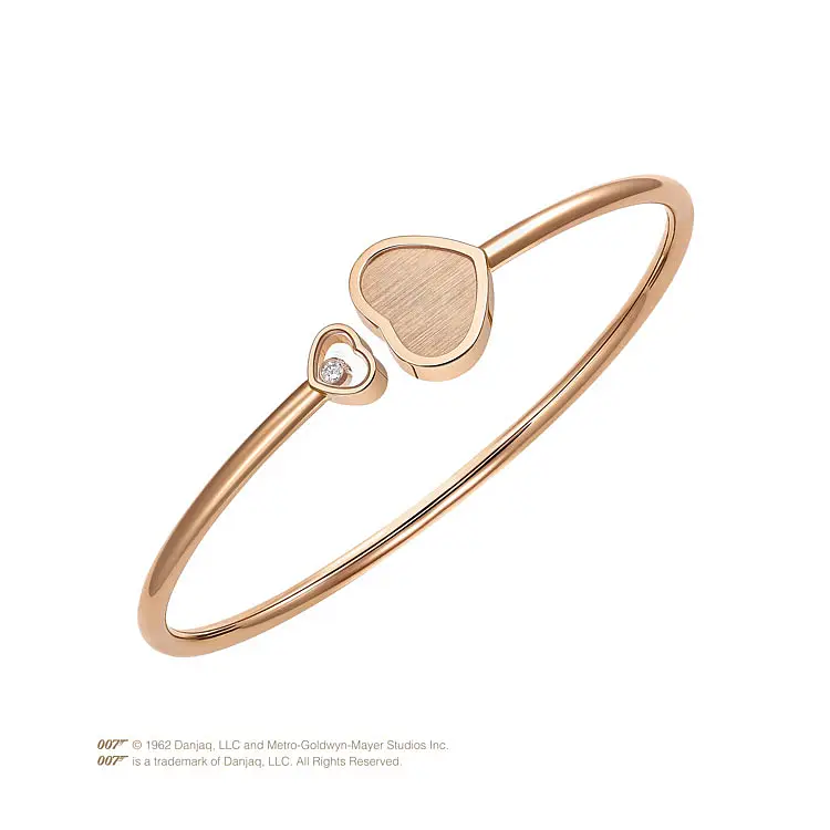 Золотой браслет Chopard Happy Hearts Золотые сердца 85A007-5021