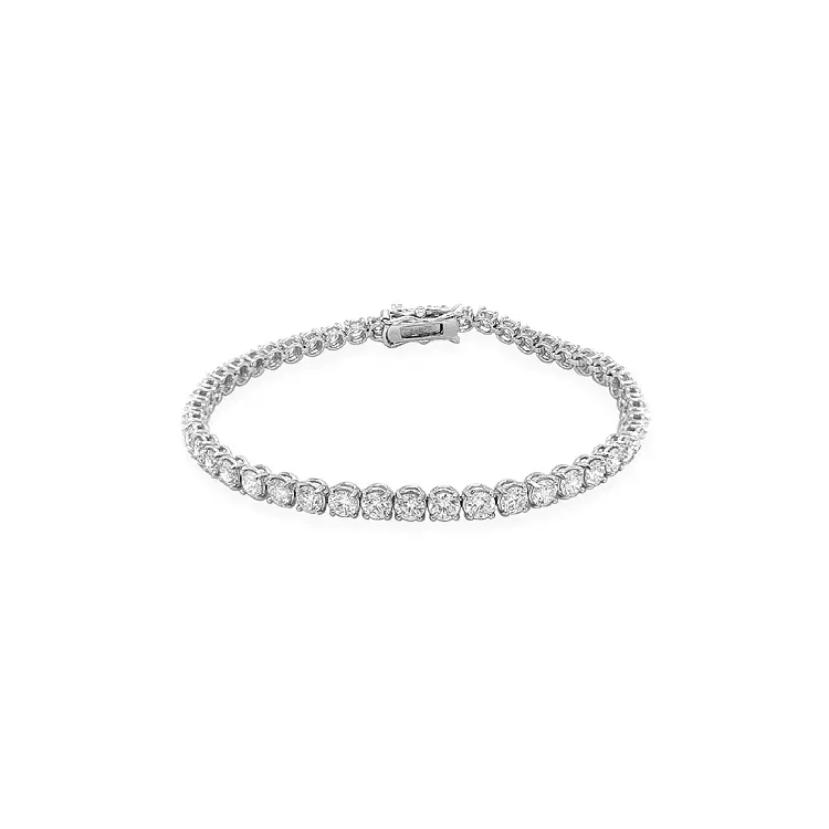 Золотой теннисный браслет с бриллиантами