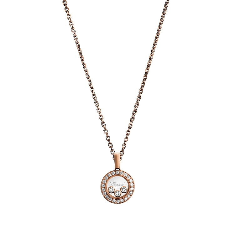Золотой кулон Chopard Happy Diamonds 79A018-5201