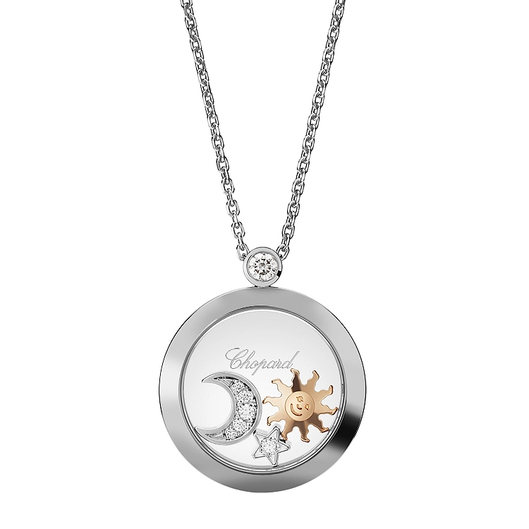 Золотой кулон Chopard Happy Diamonds 799434-1201