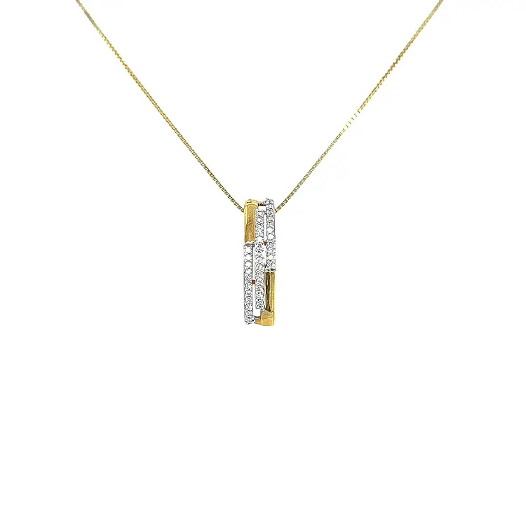 Золотая подвеска с бриллиантами