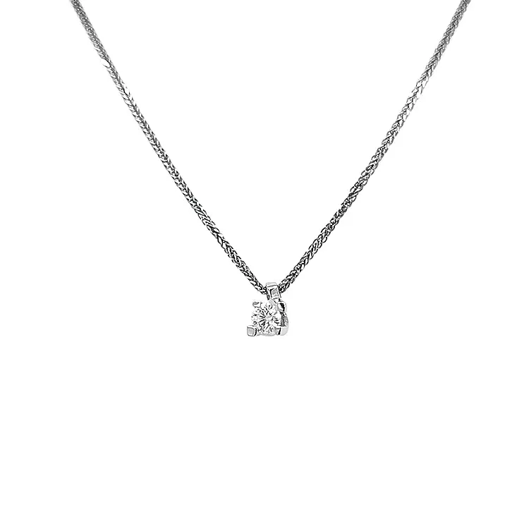 Золотая подвеска с бриллиантом