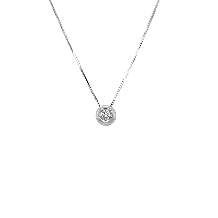 Золотая подвеска с бриллиантом