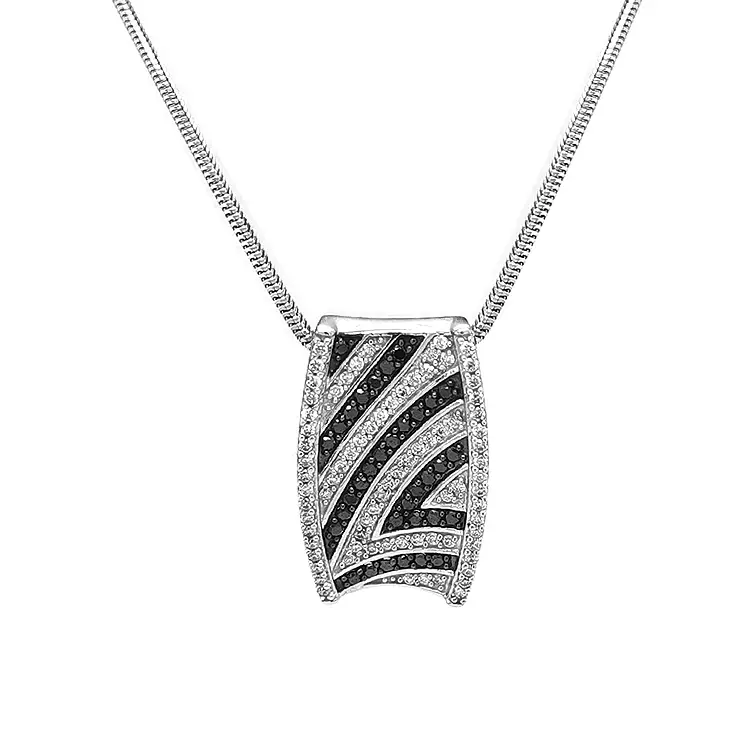 Золотая подвеска с красными и белыми бриллиантами