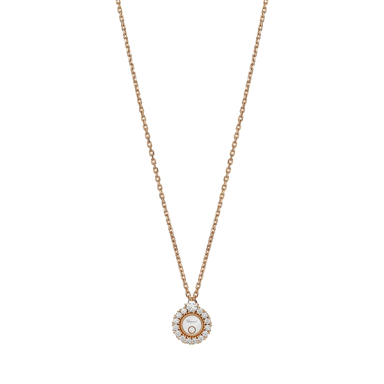 Золотой кулон Chopard Happy Diamonds 799466-5701