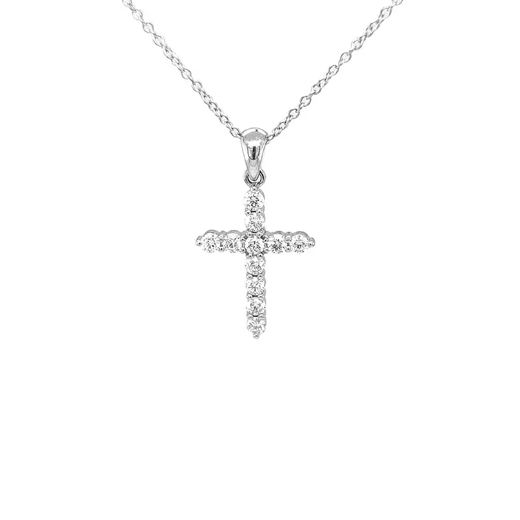 Золотой крест с бриллиантами