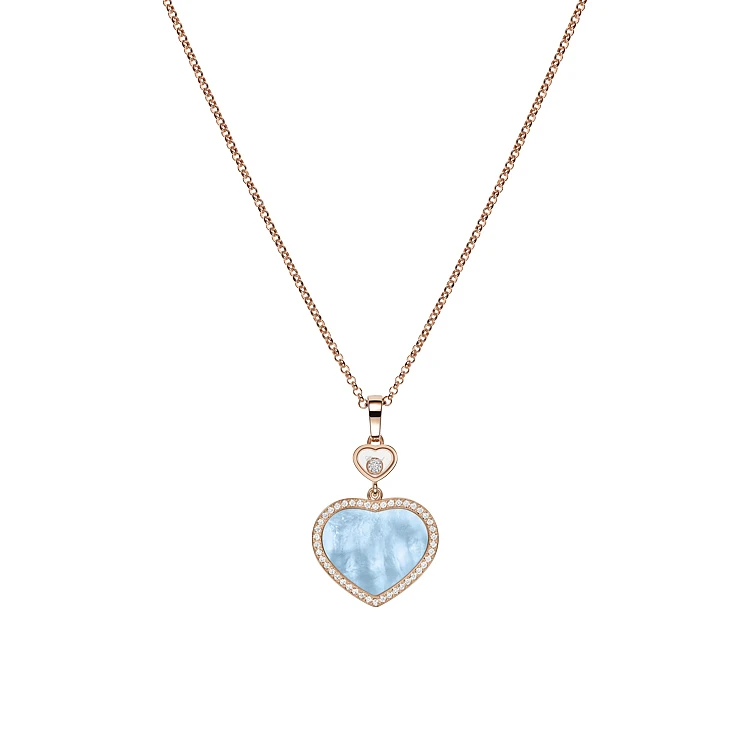 Золотой кулон Chopard Счастливые сердца 79A074-5340