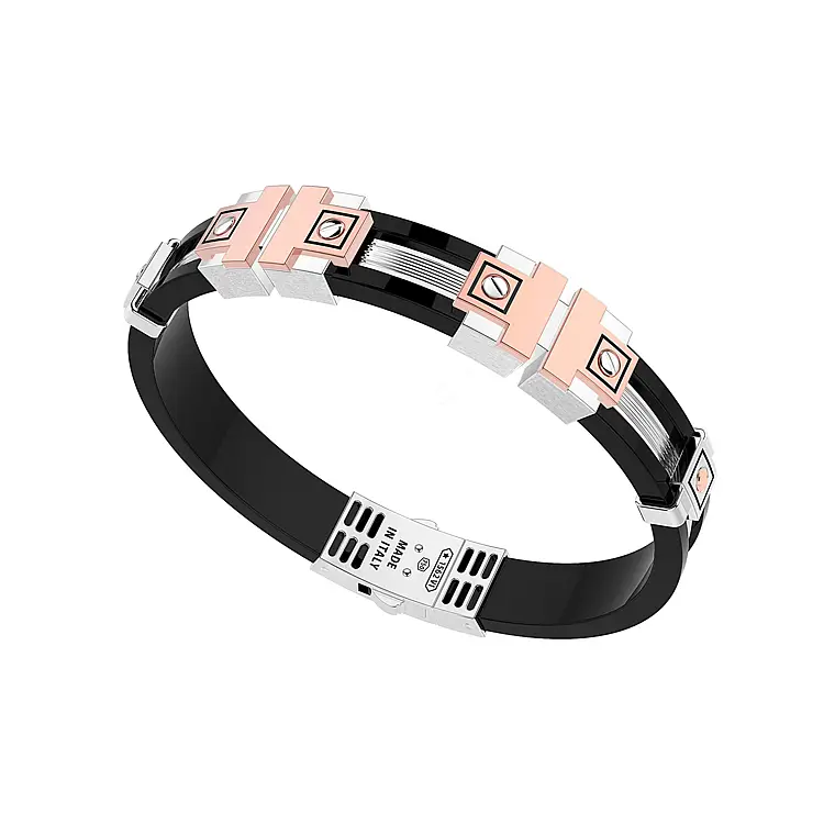 Золотой мужской браслет Zancan EB636BR