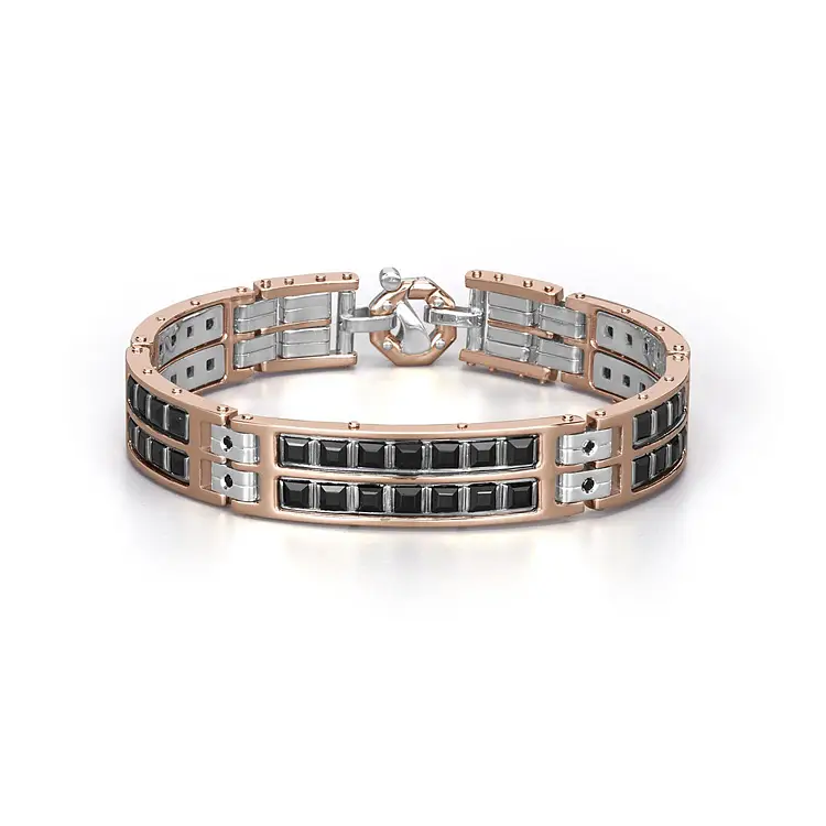 Золотой мужской браслет Baraka из комбинированного золота BR351011