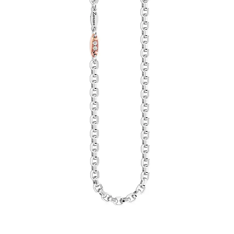 Золотая мужская цепь Zancan с бриллиантами