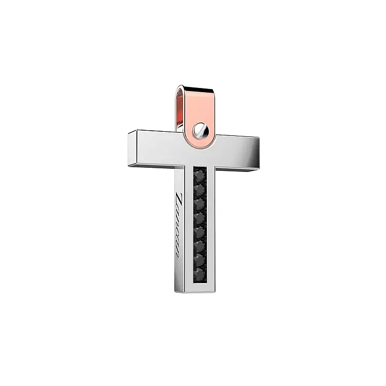 Золотая подвеска Крест Zancan EPE099BR