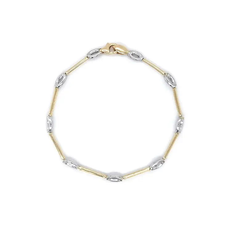 Золотой женский браслет из цветного золота