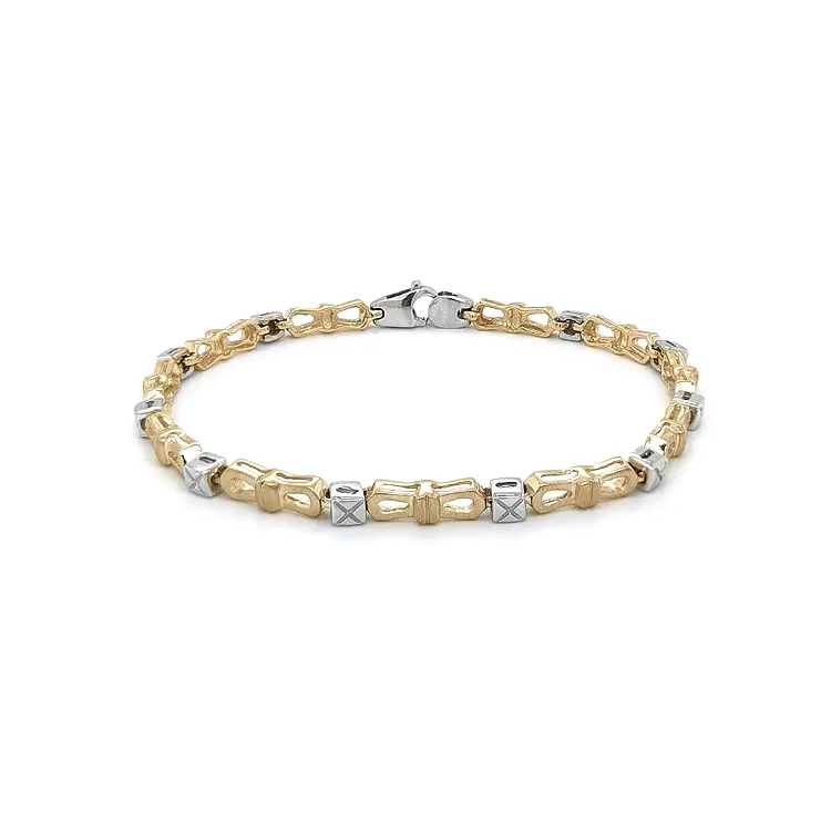 Золотой женский браслет из комбинированного золота