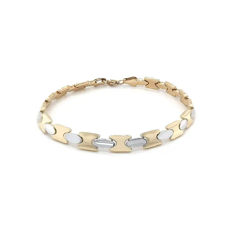 Золотой женский браслет из комбинированного золота