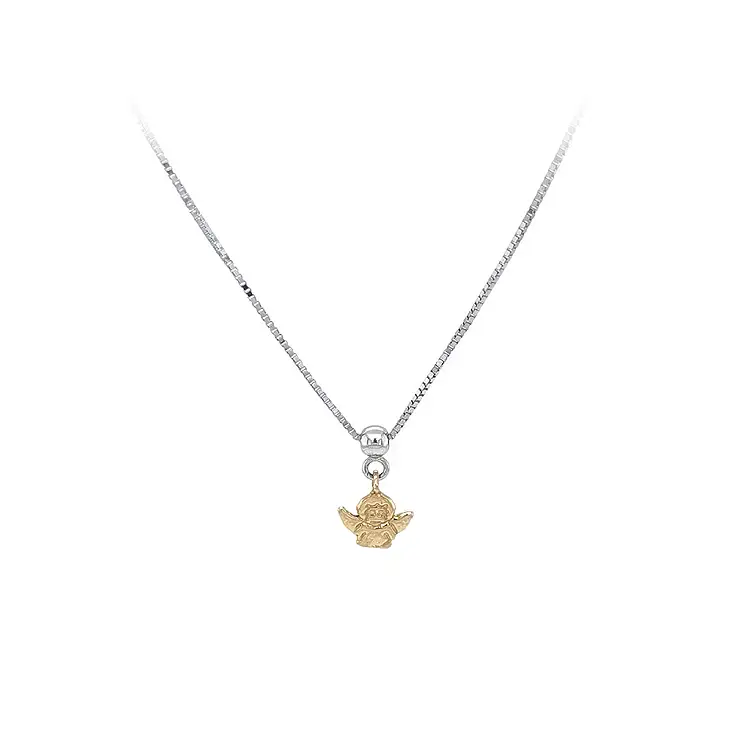 Ожерелье Ангел из комбинированного золота