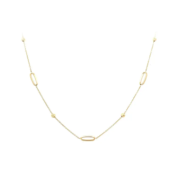 Золотое женское ожерелье