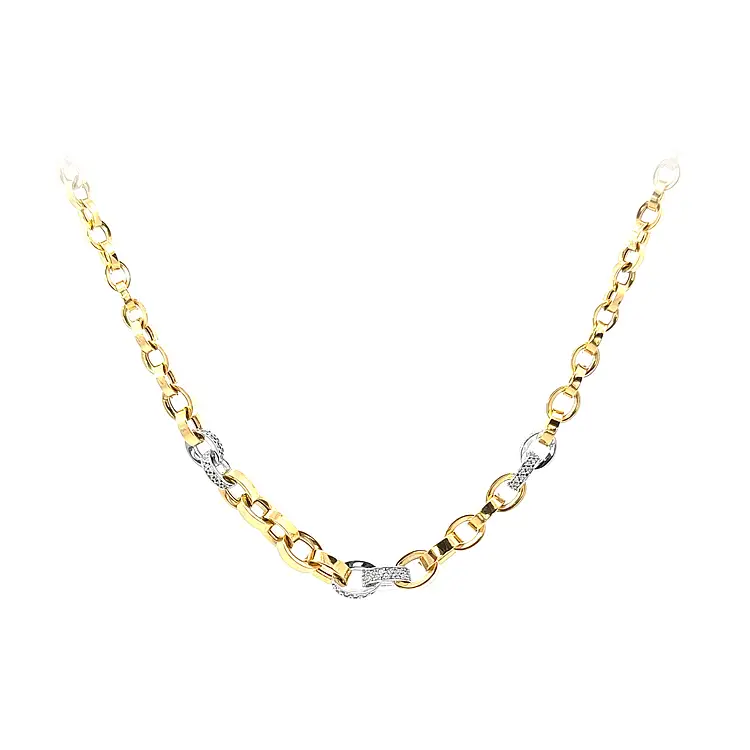 Колье с цирконами в золоте