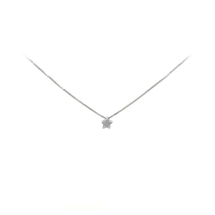 Ожерелье 'Звезда' из белого золота