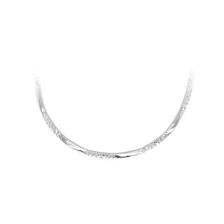 Женское ожерелье из белого золота